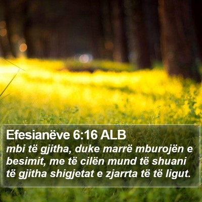 Efesianëve 6:16 ALB Bible Verse Image
