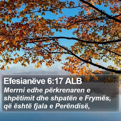 Efesianëve 6:17 ALB Bible Verse Image