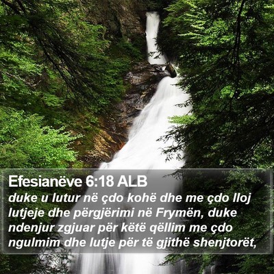 Efesianëve 6:18 ALB Bible Verse Image