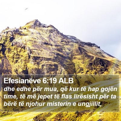 Efesianëve 6:19 ALB Bible Verse Image