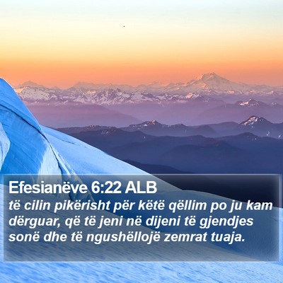Efesianëve 6:22 ALB Bible Verse Image