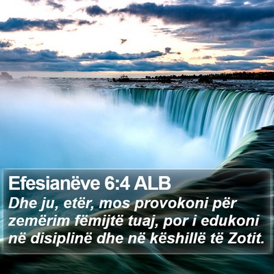 Efesianëve 6:4 ALB Bible Verse Image