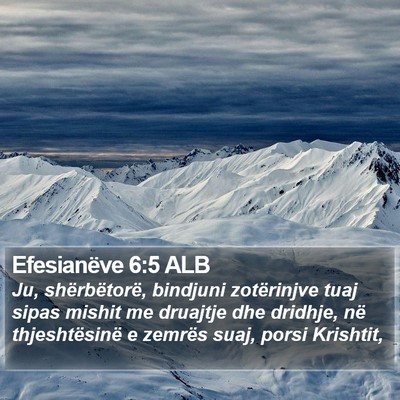 Efesianëve 6:5 ALB Bible Verse Image