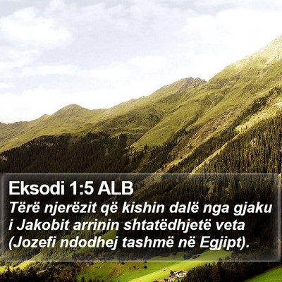 Eksodi 1:5 ALB Bible Verse Image