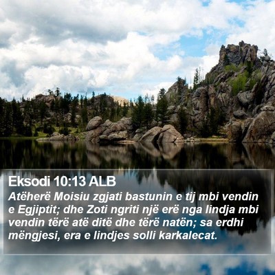 Eksodi 10:13 ALB Bible Verse Image