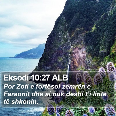 Eksodi 10:27 ALB Bible Verse Image