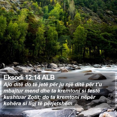 Eksodi 12:14 ALB Bible Verse Image