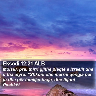 Eksodi 12:21 ALB Bible Verse Image