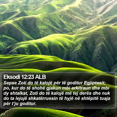 Eksodi 12:23 ALB Bible Verse Image