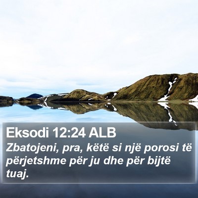 Eksodi 12:24 ALB Bible Verse Image