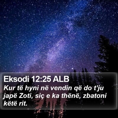 Eksodi 12:25 ALB Bible Verse Image