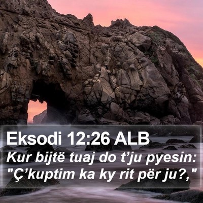 Eksodi 12:26 ALB Bible Verse Image