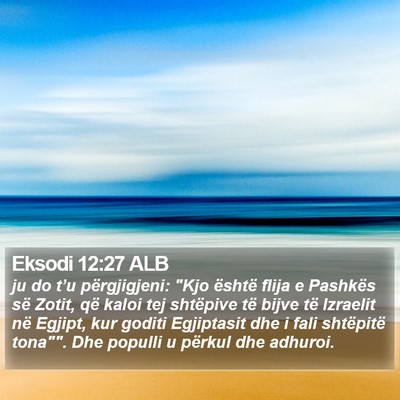Eksodi 12:27 ALB Bible Verse Image
