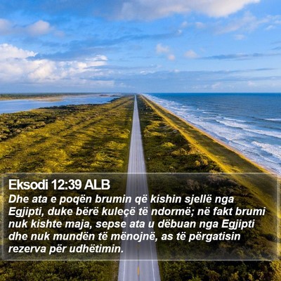 Eksodi 12:39 ALB Bible Verse Image