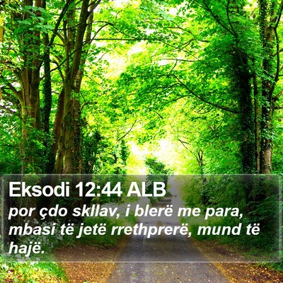 Eksodi 12:44 ALB Bible Verse Image