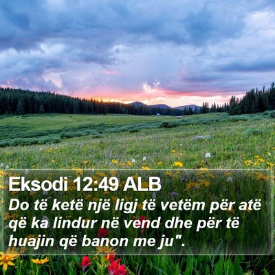 Eksodi 12:49 ALB Bible Verse Image