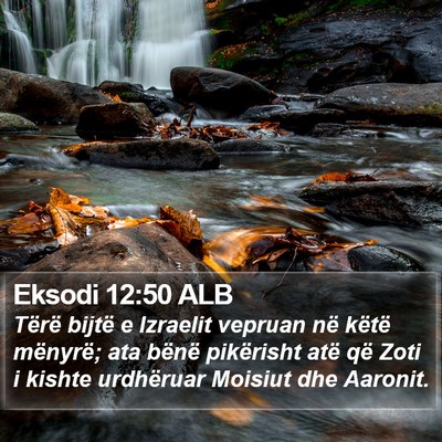 Eksodi 12:50 ALB Bible Verse Image