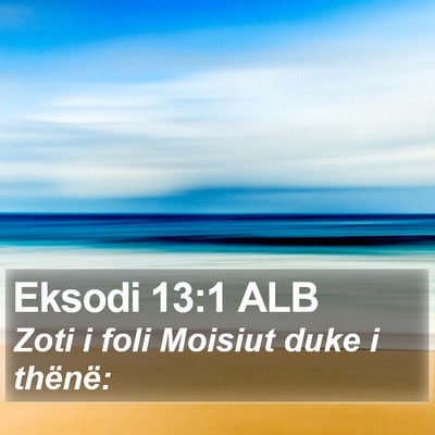 Eksodi 13:1 ALB Bible Verse Image