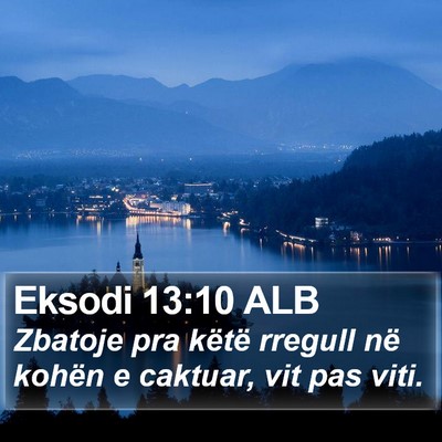 Eksodi 13:10 ALB Bible Verse Image