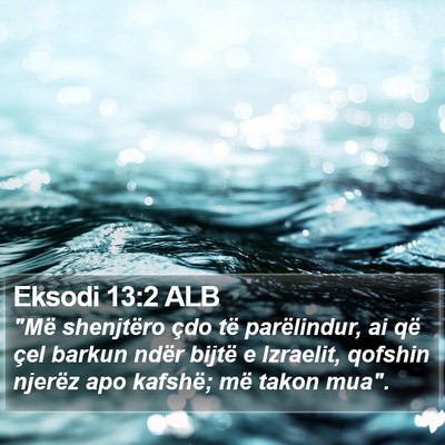 Eksodi 13:2 ALB Bible Verse Image