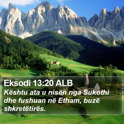 Eksodi 13:20 ALB Bible Verse Image