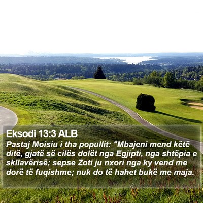 Eksodi 13:3 ALB Bible Verse Image