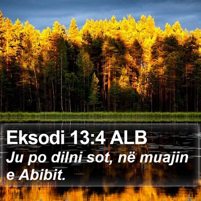 Eksodi 13:4 ALB Bible Verse Image
