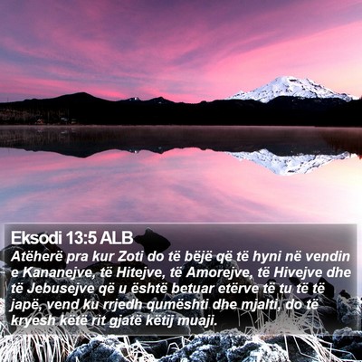 Eksodi 13:5 ALB Bible Verse Image