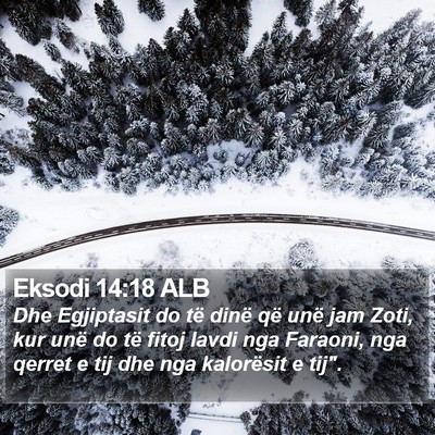 Eksodi 14:18 ALB Bible Verse Image