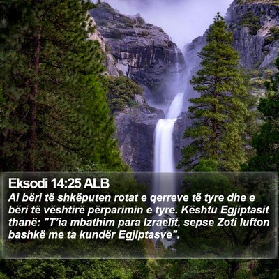 Eksodi 14:25 ALB Bible Verse Image