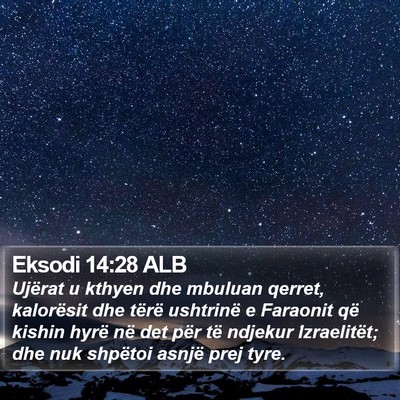 Eksodi 14:28 ALB Bible Verse Image