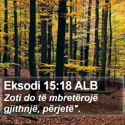 Eksodi 15:18 ALB Bible Verse Image