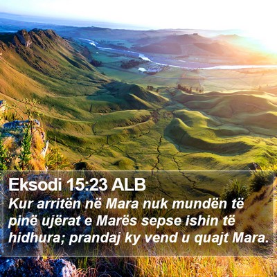 Eksodi 15:23 ALB Bible Verse Image