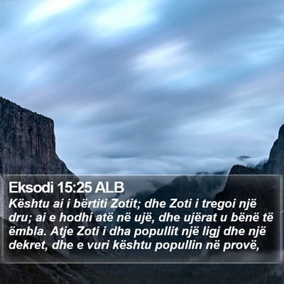 Eksodi 15:25 ALB Bible Verse Image