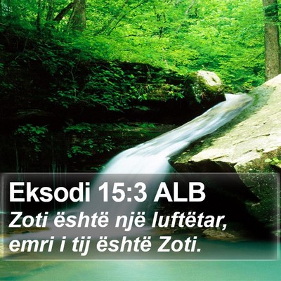Eksodi 15:3 ALB Bible Verse Image