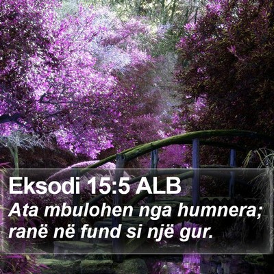 Eksodi 15:5 ALB Bible Verse Image