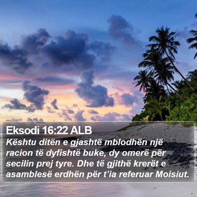 Eksodi 16:22 ALB Bible Verse Image