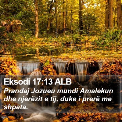 Eksodi 17:13 ALB Bible Verse Image