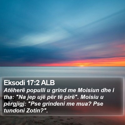 Eksodi 17:2 ALB Bible Verse Image