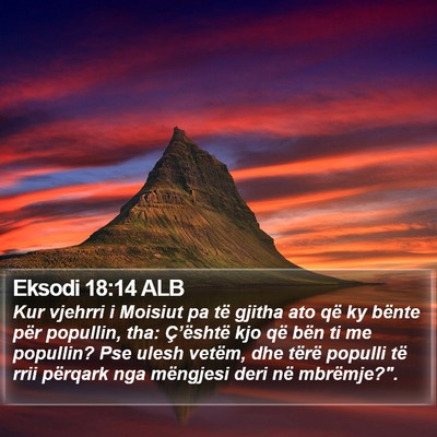 Eksodi 18:14 ALB Bible Verse Image
