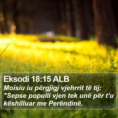 Eksodi 18:15 ALB Bible Verse Image