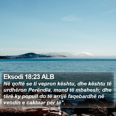 Eksodi 18:23 ALB Bible Verse Image