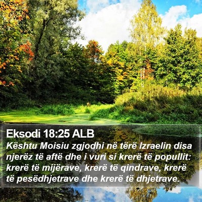 Eksodi 18:25 ALB Bible Verse Image