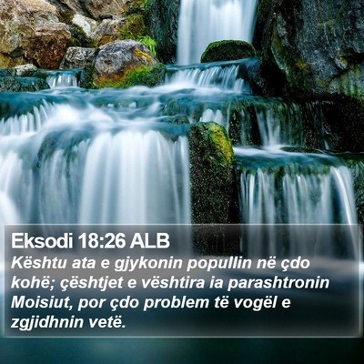 Eksodi 18:26 ALB Bible Verse Image