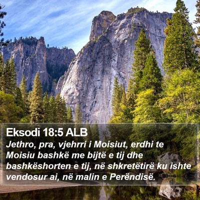 Eksodi 18:5 ALB Bible Verse Image