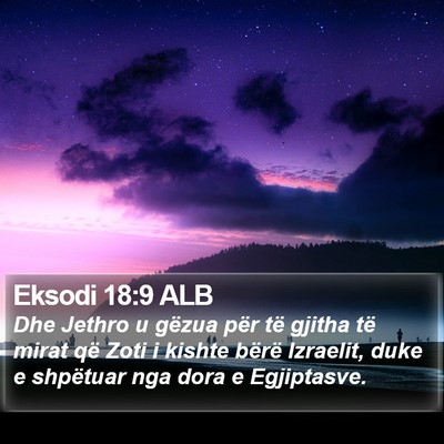 Eksodi 18:9 ALB Bible Verse Image