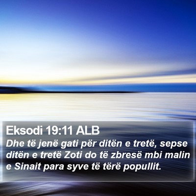 Eksodi 19:11 ALB Bible Verse Image