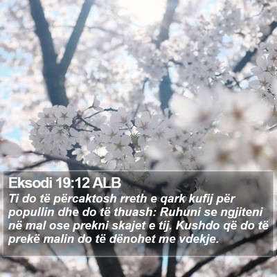Eksodi 19:12 ALB Bible Verse Image