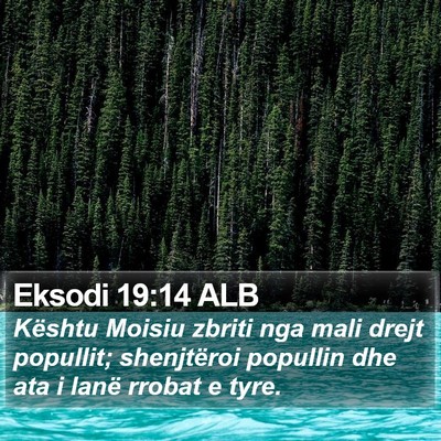 Eksodi 19:14 ALB Bible Verse Image