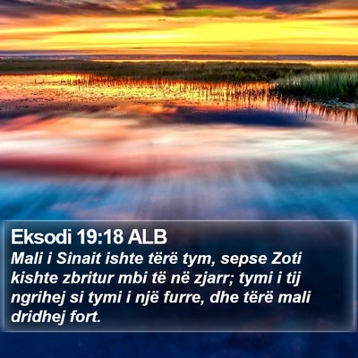 Eksodi 19:18 ALB Bible Verse Image